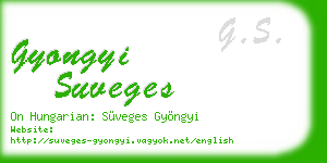 gyongyi suveges business card